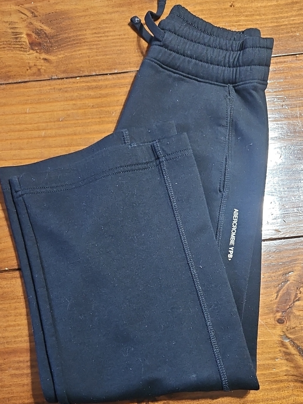 abercrombie kids black jogger sweatpants